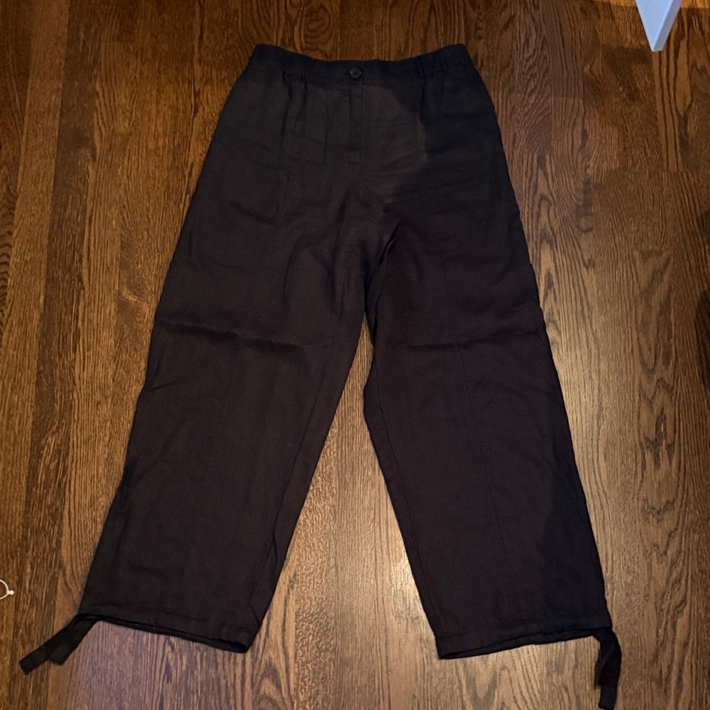 black Linen Pants